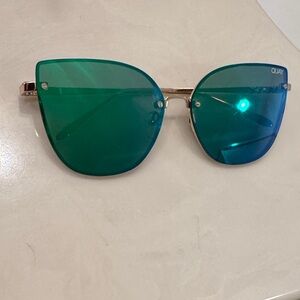Quay Australia Green and Blue Sunglasses